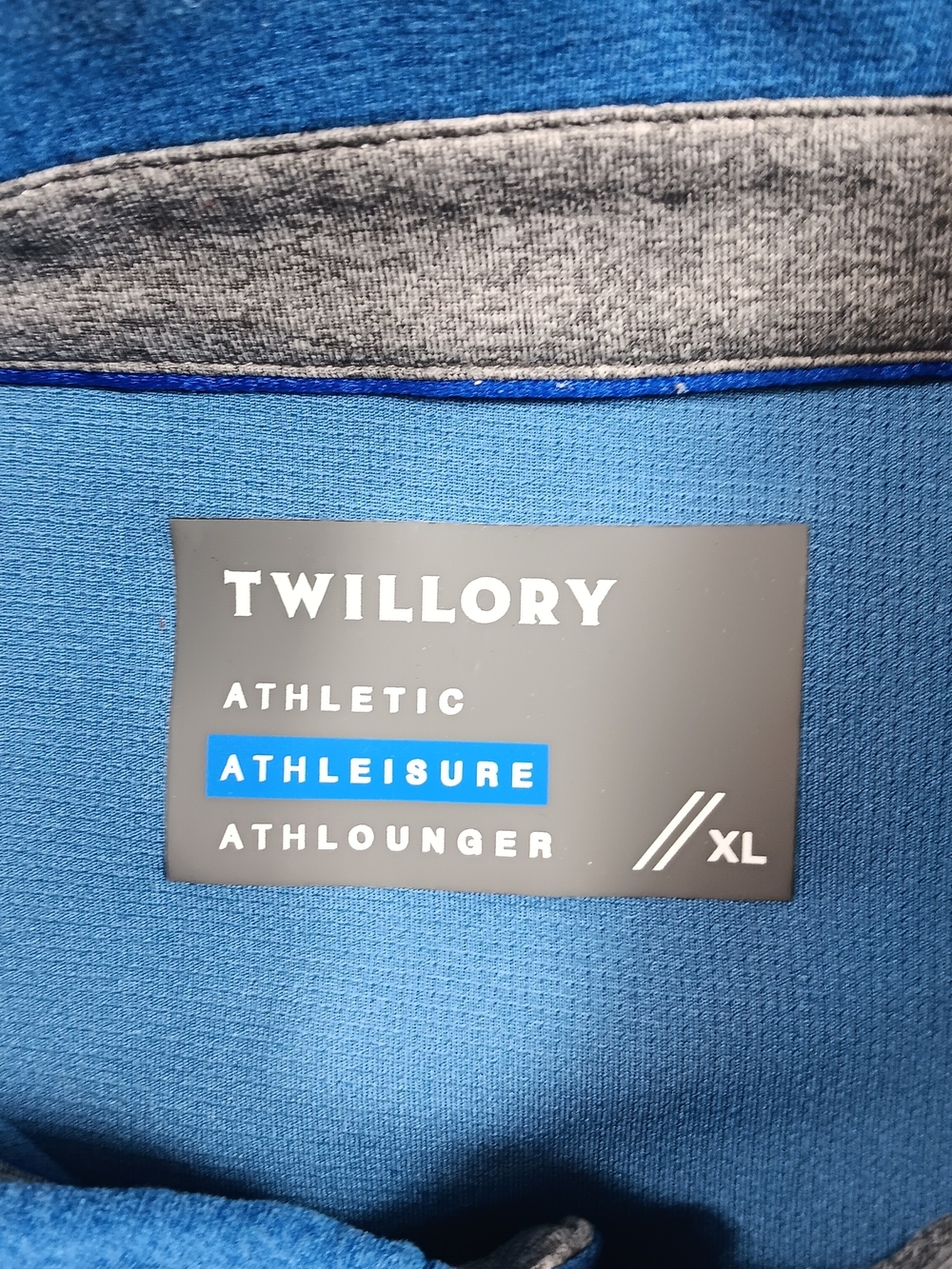 Twillory Shirt Mens XL Blue Performance Polo Athletic Athleisure Athlounger Golf - Picture 2 of 9